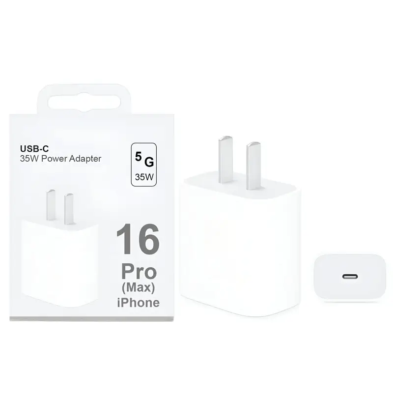 35W USB-C to USB-C PD 3-Pin Power Adapter for iPhone, Fast Charging Wall Charger for Compatible