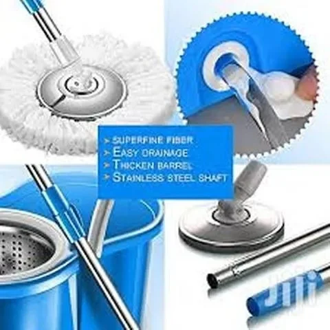 360° Rotating Head Mops with Bucket Mob Deep-cleaning magic mop-microfiber mop | Best for home and