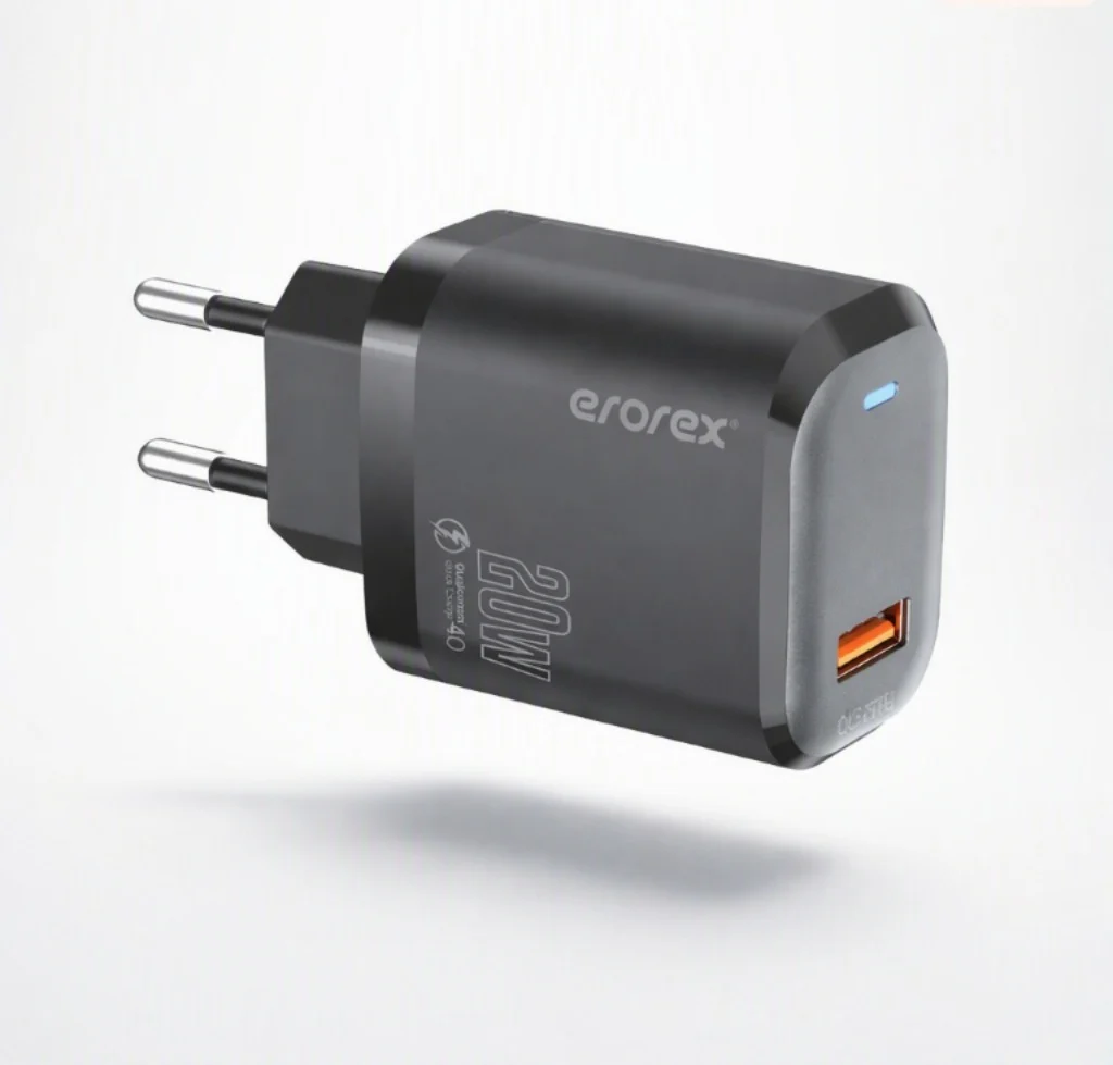 Erorex 20W QC-1.0 Fast Charging Adapter for Android iOS