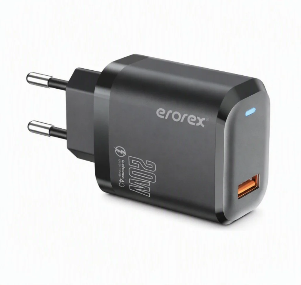 Erorex 20W QC-1.0 Fast Charging Adapter for Android iOS