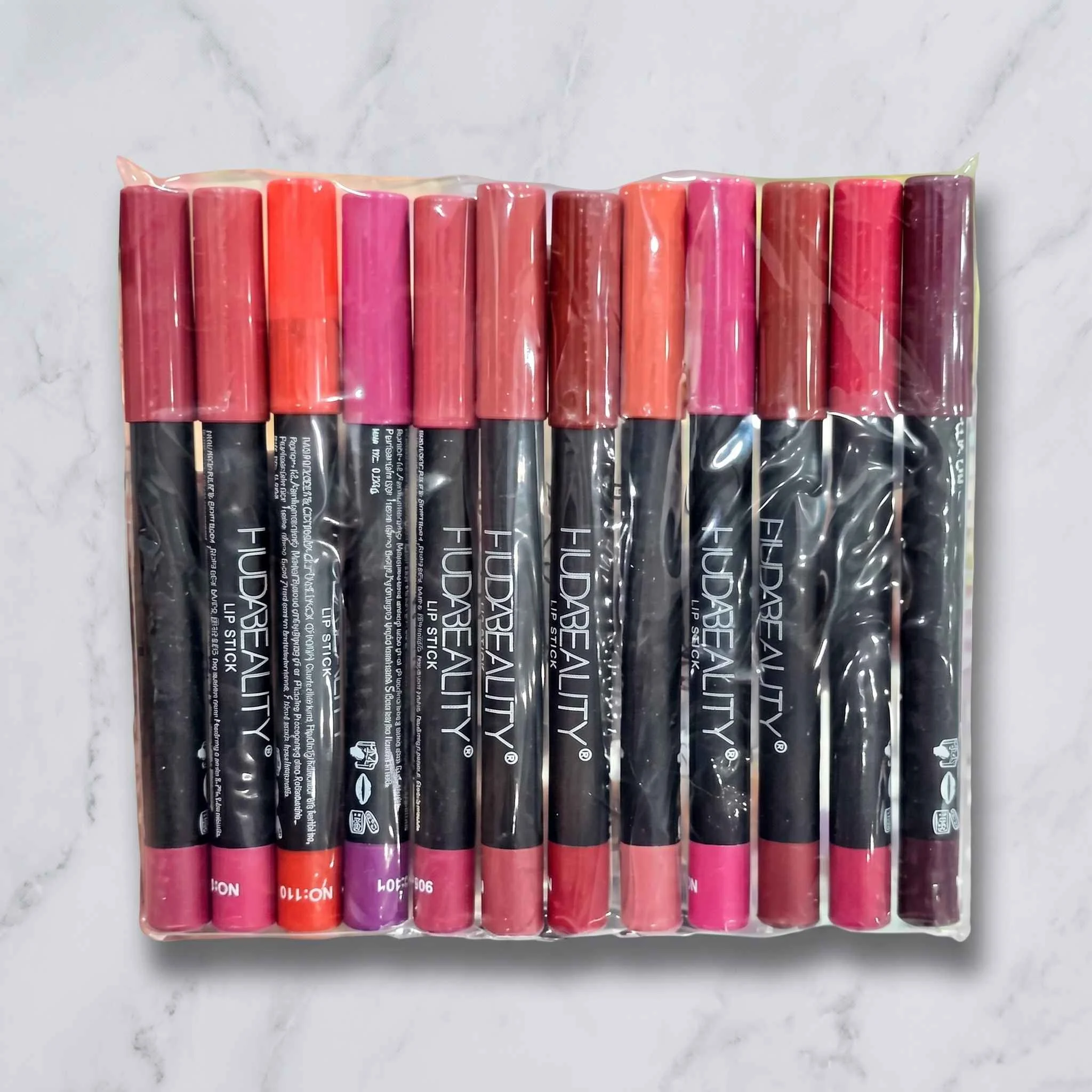 Huda Beauty Lip Pencil Set – 12 Shades