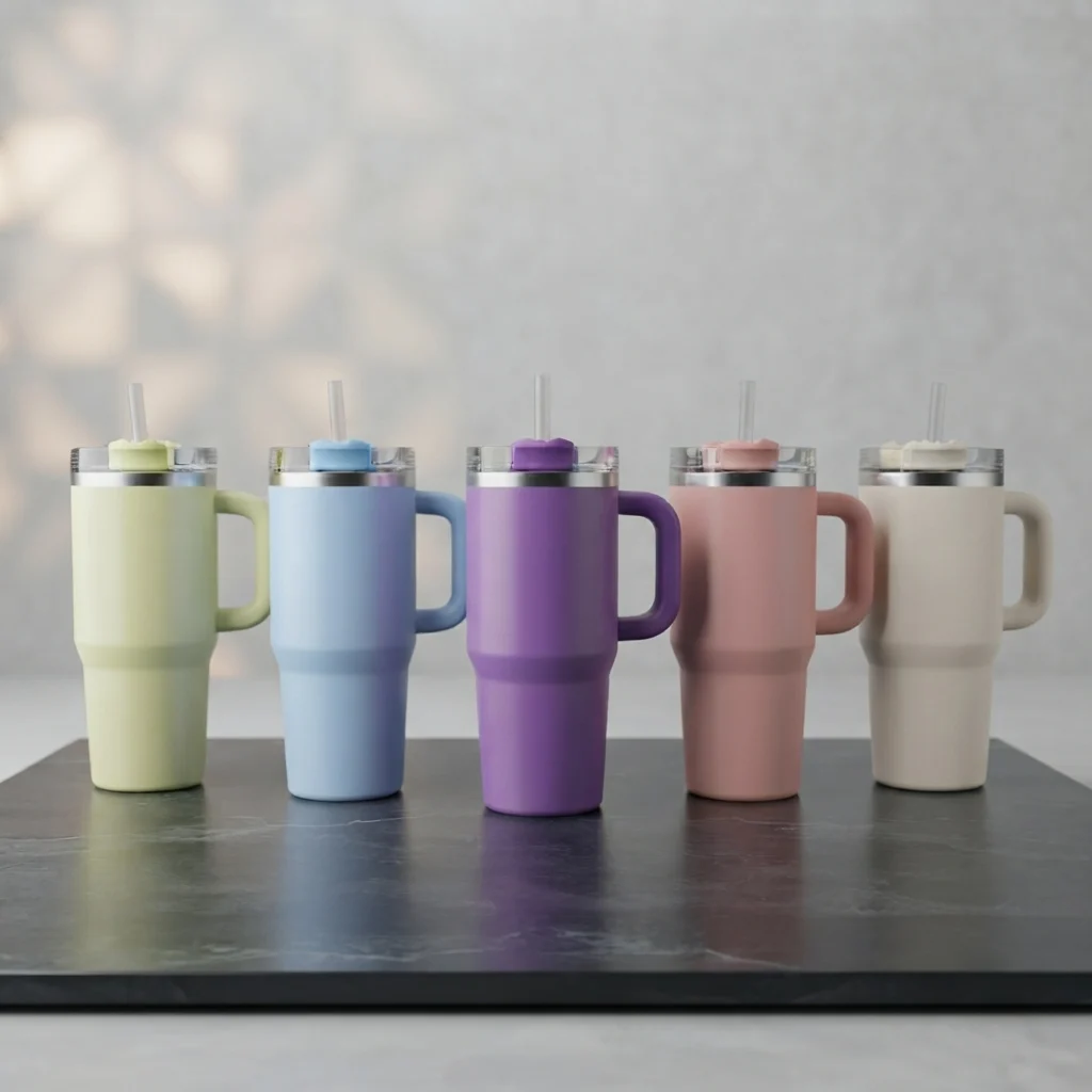 Mini Tumbler Stainless Steel 20oz Random Colour Durable Double Wall Design Portable Travel Mug For Hot